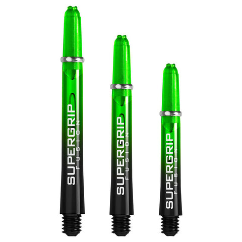 Supergrip Fusion shafts Green 3 Sizes by Harrows