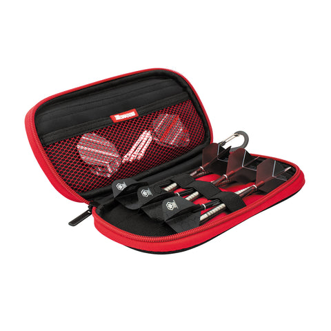 Z400 dart case in Red opened by Harrows