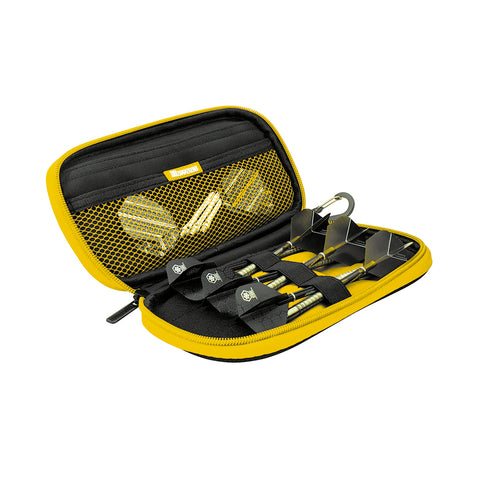 Z400 dart case in Yellow opened by Harrows