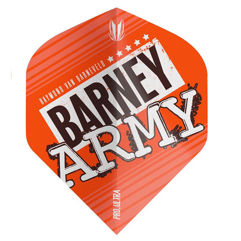 Pro Ultra Raymond van Barneveld Barney Army orange dart flight no.2 shape by Target