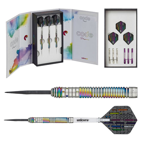 Code Michael Smith Bully Boy Darts package contents by Unicorn