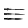 Freeflo re-grooved replacement darts points in black by Winmau