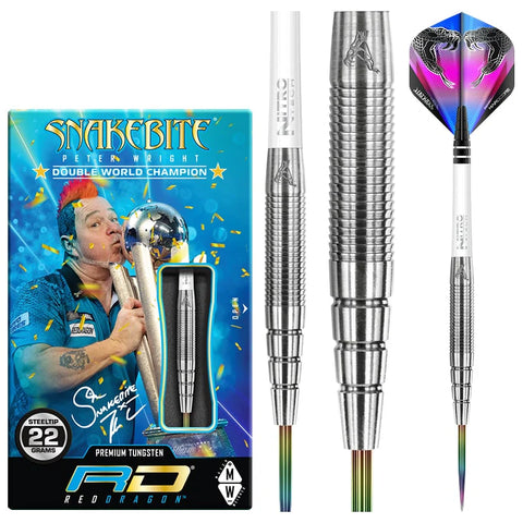 Red Dragon - Peter Wright PL15 - Steel Tip Darts