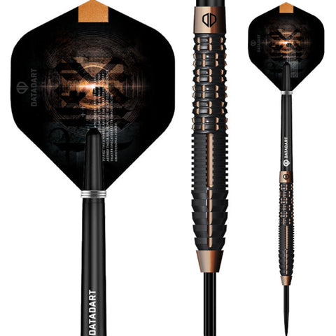 DataDart Aether darts with black and bronze design on a white background