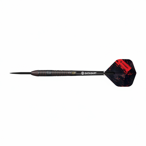 Datadart NYX black and red dart on a white background