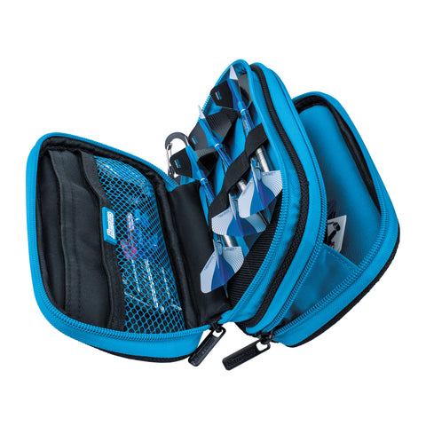 Z800 dart case in Blue opened by Harrows