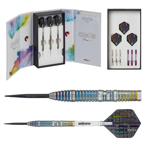 Code Jeffrey De Zwaan The Black Cobra Darts package contents by Unicorn